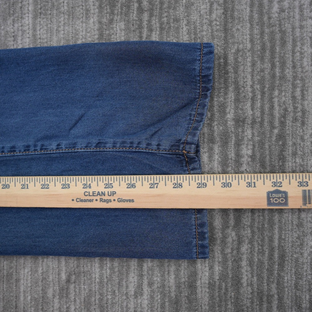 Wax Jean Collection Lyocell Wide Leg Jeans Medium Wash Blue Drawstring Size 3/26 - Picture 5 of 13